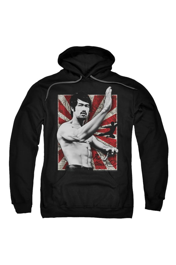 Bruce Lee Concentrate Adult Pullover Hoodie Sweatshirt Black