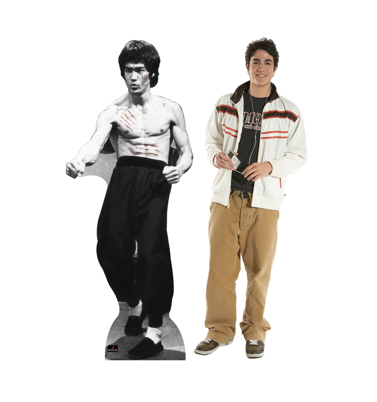 Bruce Lee Life-Size Black and White Cardboard Standup
