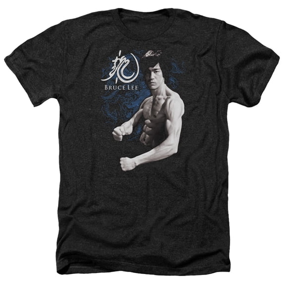 Bruce Lee - Dragon Stance - Heather Short Sleeve Shirt - Large