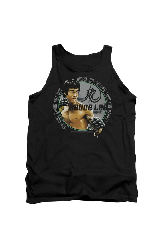 Bruce Lee Expectations Adult Tank Top Black
