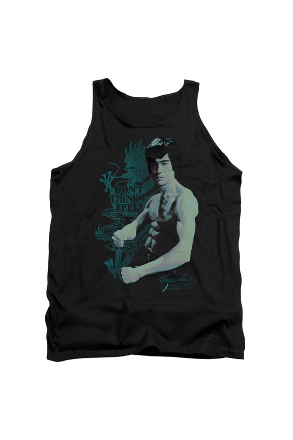 Bruce Lee Feel Adult Tank Top Black