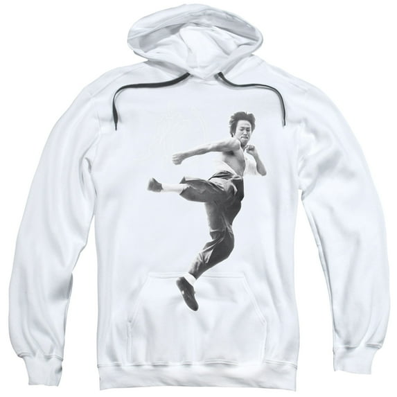 Bruce Lee - Flying Kick - Pull-Over Hoodie - Medium