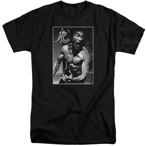 Bruce Lee - Focused Rage - Tall Fit Short Sleeve Shirt - XX-Large