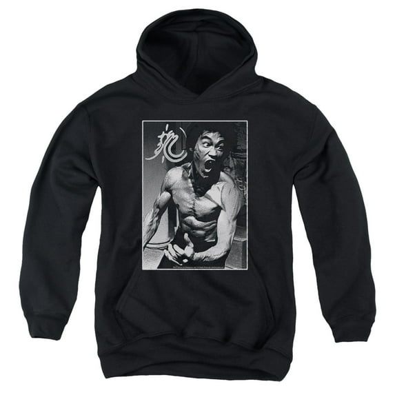 Bruce Lee - Focused Rage - Youth Hooded Sweatshirt - Large
