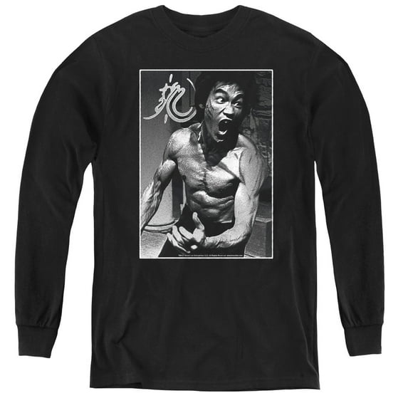 Bruce Lee - Focused Rage - Youth Long Sleeve Shirt - Small