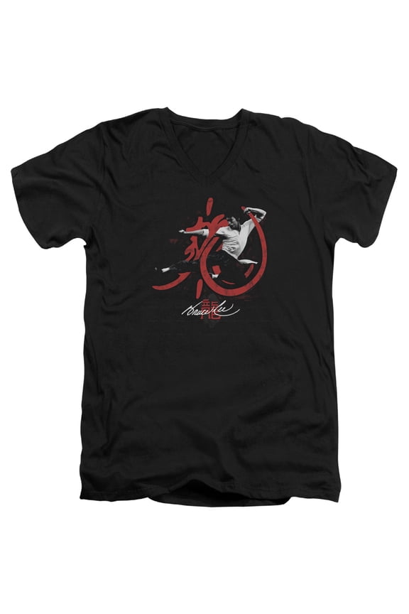Bruce Lee - High Flying - Slim Fit V Neck Shirt - Medium