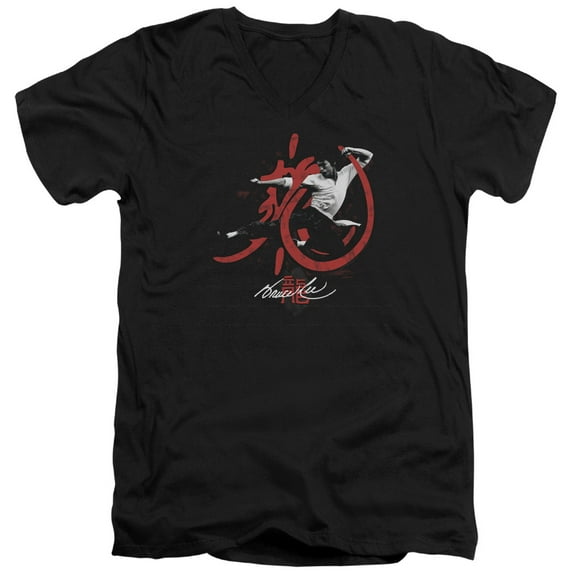Bruce Lee - High Flying - Slim Fit V Neck Shirt - X-Large