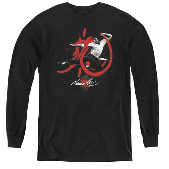 Bruce Lee - High Flying - Youth Long Sleeve Shirt - Medium