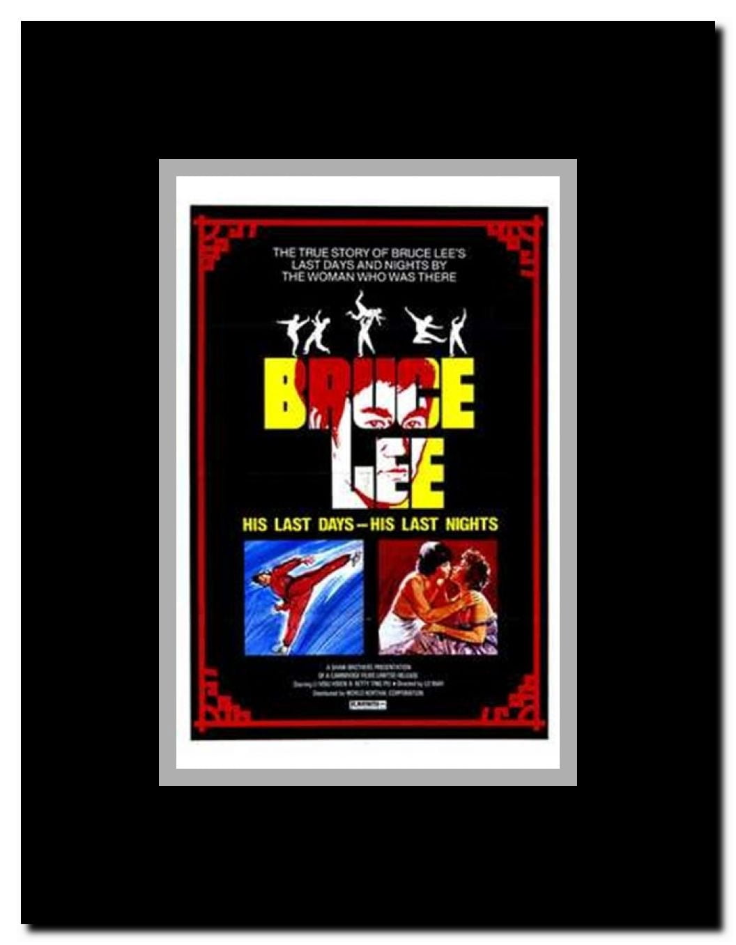 Bruce Lee: His Last Days His Last Night Framed Movie Poster