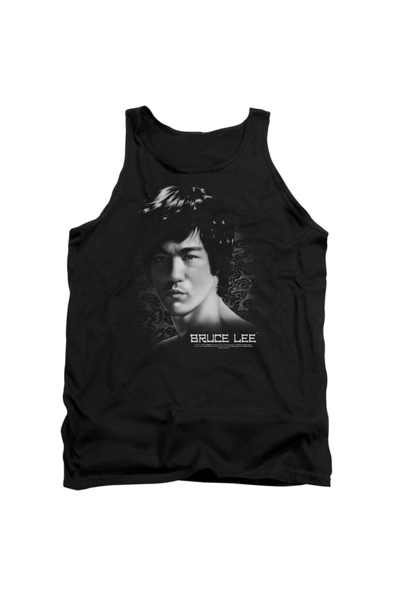 Bruce Lee In Your Face Adult Tank Top Black