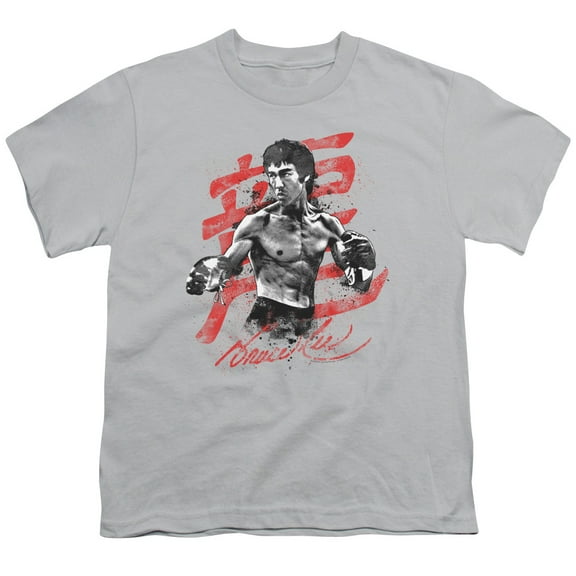 Bruce Lee - Ink Splatter - Youth Short Sleeve Shirt - Large