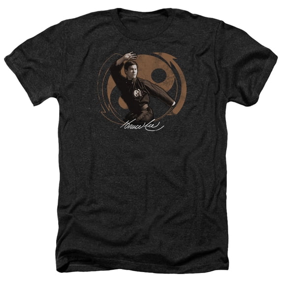 Bruce Lee - Jeet Kun Do Pose - Heather Short Sleeve Shirt - Medium