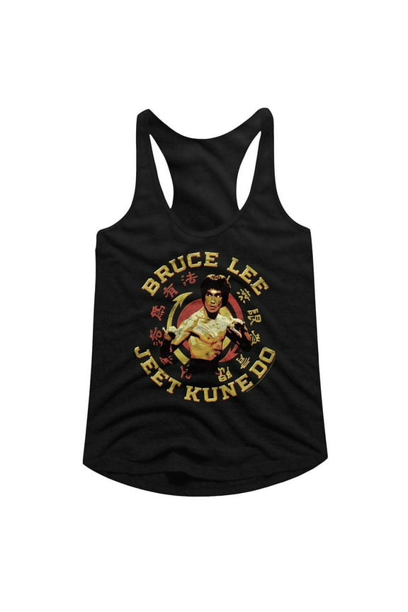 Bruce Lee Jeet Kune Do Master Black Women's Racerback Tank Top