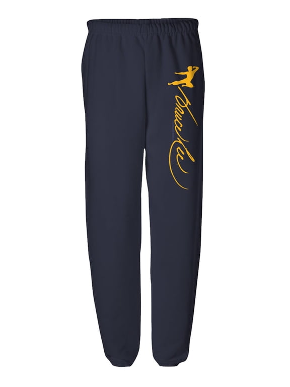 Jumping Man Signature Mens Jogger Sweatpants, Navy, Small