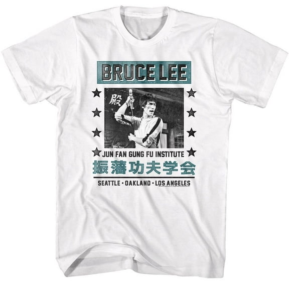 Bruce Lee Jun Fan Gung Fu Institute White T-Shirt