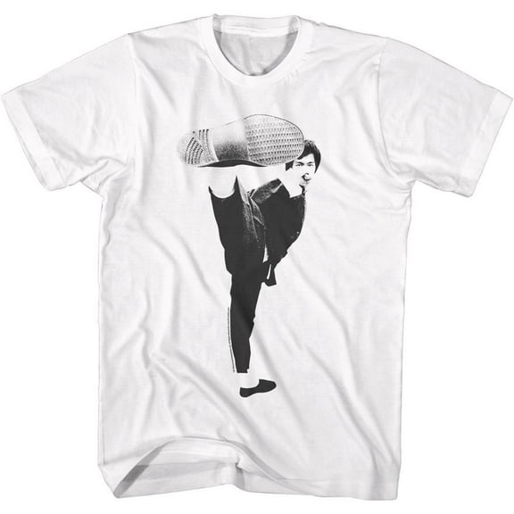 Bruce Lee Kick! White T-Shirt