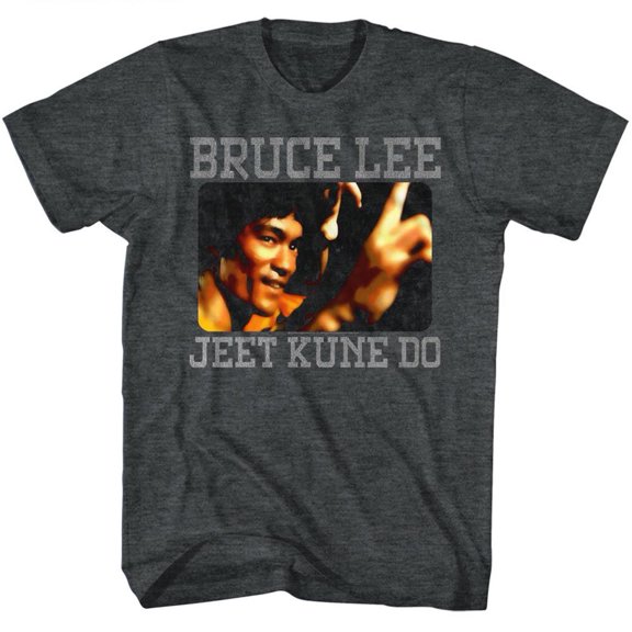 Bruce Lee Kune Do Black Heather Adult T-Shirt 4Xlt