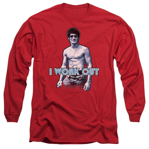 Bruce Lee - Lee Works Out - Long Sleeve Shirt - XXX-Large