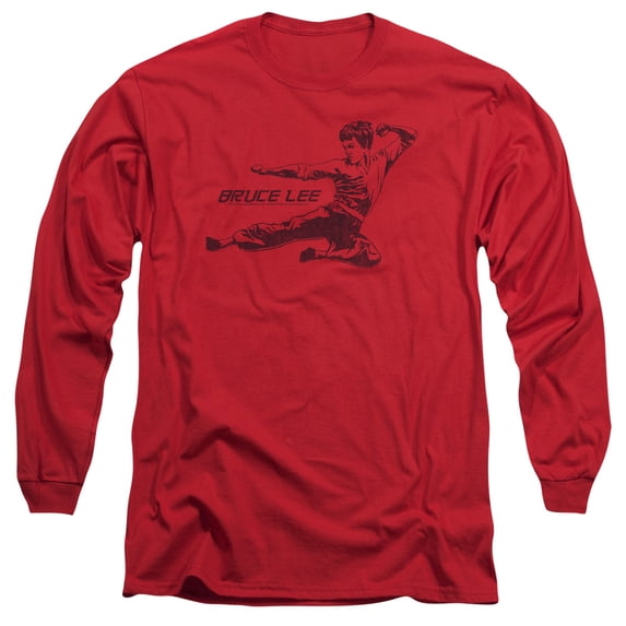 Bruce Lee - Line Kick - Long Sleeve Shirt - Small