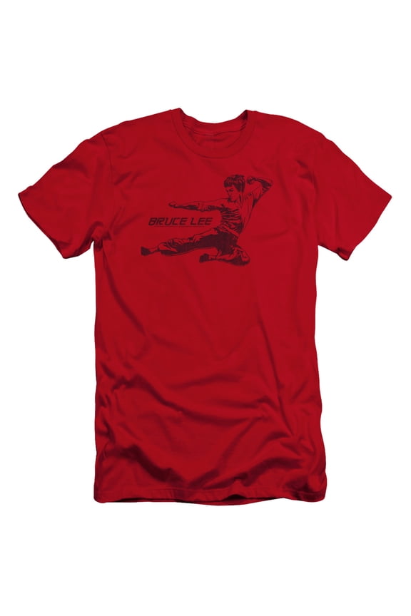 Bruce Lee - Line Kick - Premium Slim Fit Short Sleeve Shirt - Medium