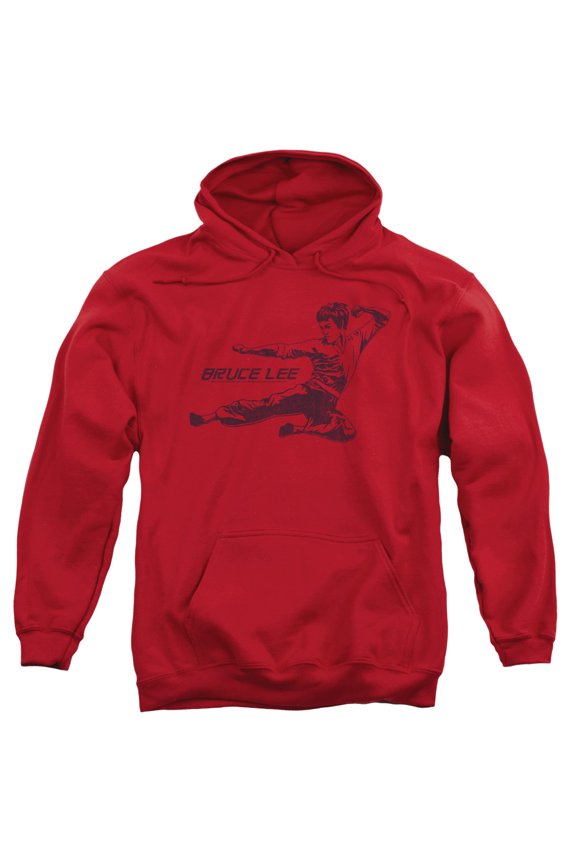 Bruce Lee - Line Kick - Pull-Over Hoodie - Large