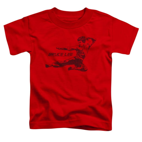 Bruce Lee Line Kick S/S Toddler T-Shirt Red