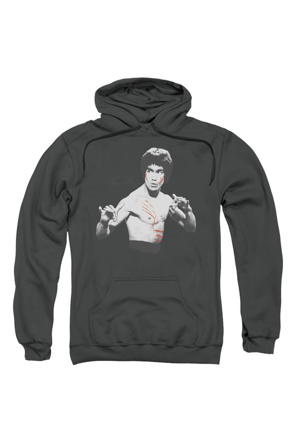 Bruce Lee Men's Final Confrontation Hooded Sweatshirt Medium Grey