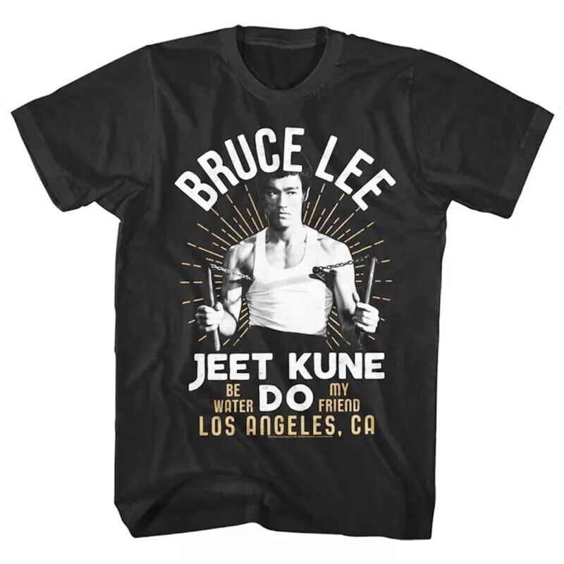 Bruce Lee Nunchucks Jeet Kune Do Mens T Shirt Los Angeles California