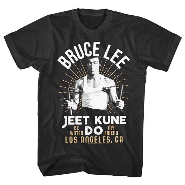 Bruce Lee Nunchucks Jeet Kune Do Mens T Shirt Los Angeles California
