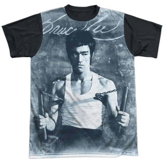 Bruce Lee - Nunchucks - Short Sleeve Black Back Shirt - XX-Large