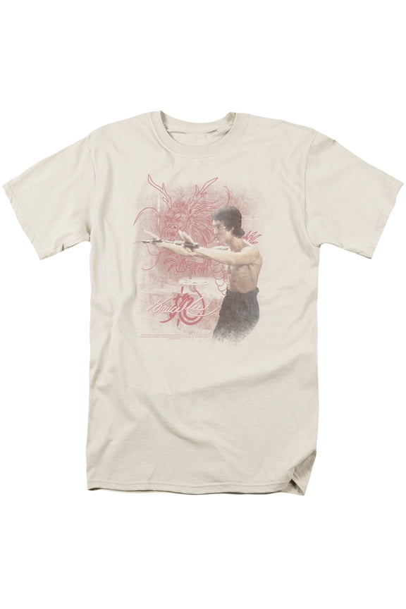 Bruce Lee Men's Power Of The Dragon T-shirt XXX-Large Cream