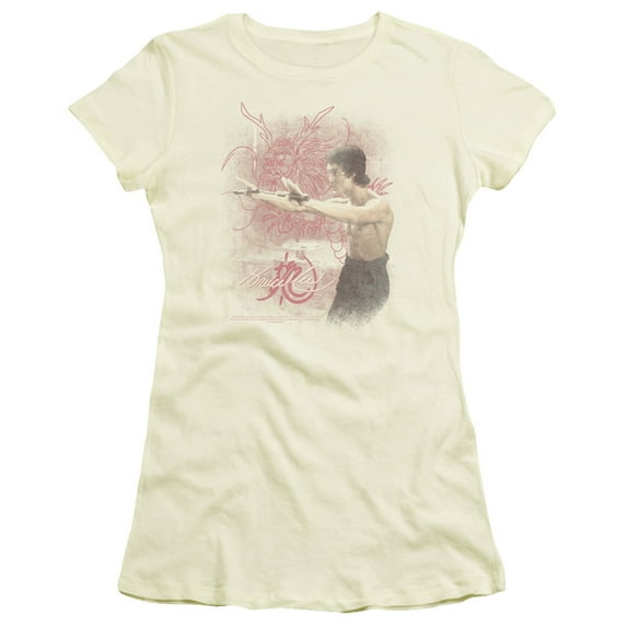 Bruce Lee Martial Arts Power Of The Dragon Juniors Sheer T-Shirt Tee
