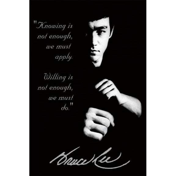 Bruce Lee Quote Poster (24 x 36)