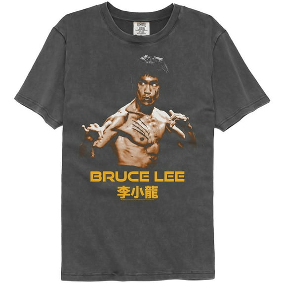 Bruce Lee Ready Stance Comfort Color Pepper Adult T-Shirt Xl
