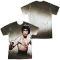 thumbnail image 1 of Bruce Lee Scratched Unisex Adult Sublimated Costume T Shirt (Front/Back), Small Multicolor, 1 of 2