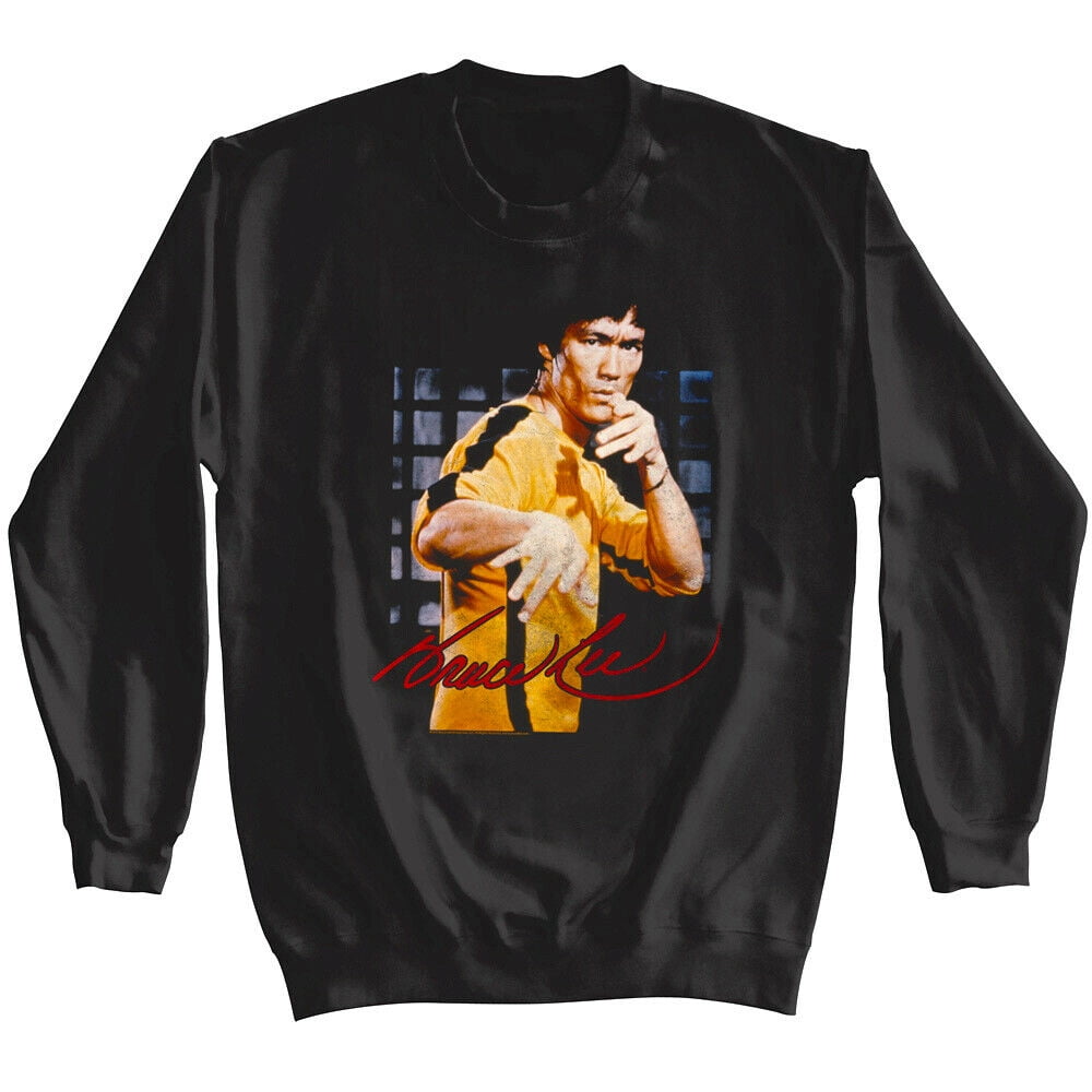 Bruce Lee Signature Yellow Jumpsuit Men's Sweatshirt