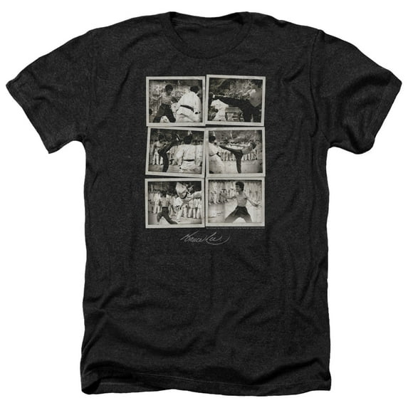 Bruce Lee - Snap Shots - Heather Short Sleeve Shirt - Small