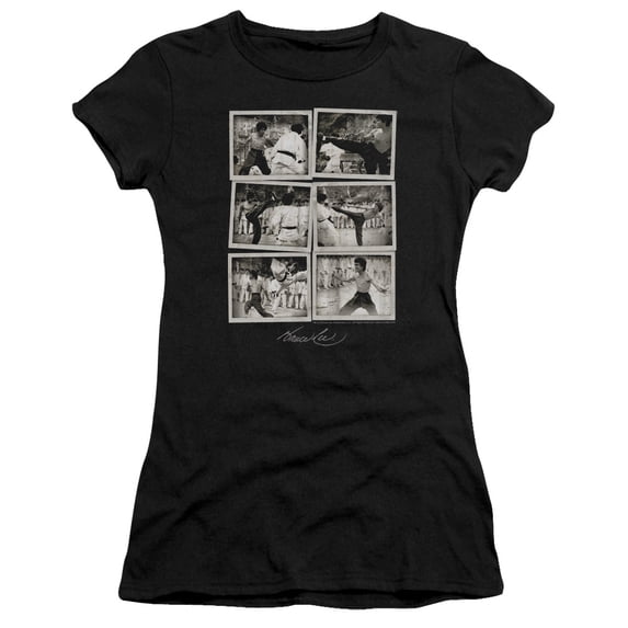 Bruce Lee - Snap Shots - Juniors Teen Girls Cap Sleeve Shirt - Medium