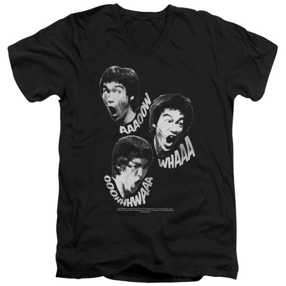 Bruce Lee - Sounds Of The Dragon - Slim Fit V Neck Shirt - X-Large