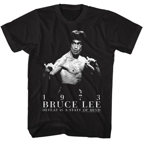 Bruce Lee State Of Mind Black Adult T-Shirt M
