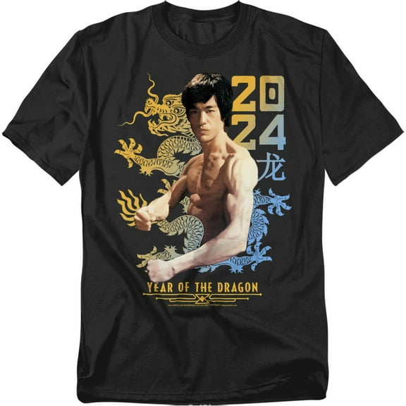 Bruce Lee T-Shirt Two Tone Year of The Dragon Unisex Graphic Tee For Men & Women