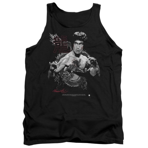 Bruce Lee Men's The Dragon Mens Tank Large Black