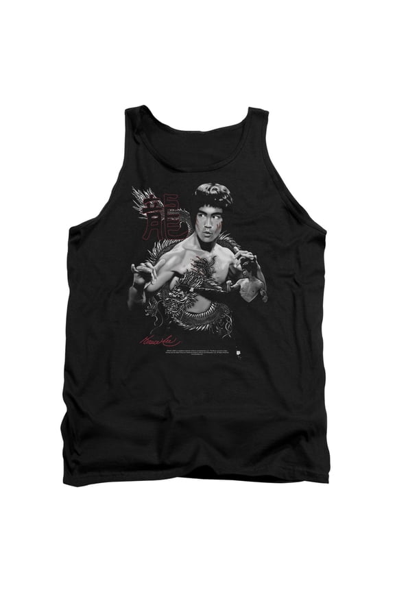 Bruce Lee Men's The Dragon Mens Tank Medium Black
