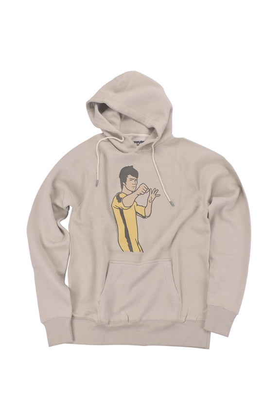 Bruce Lee The On Guard Official Premium Ultrasoft Tri-Blend Hoodie (2X-Large) Sand