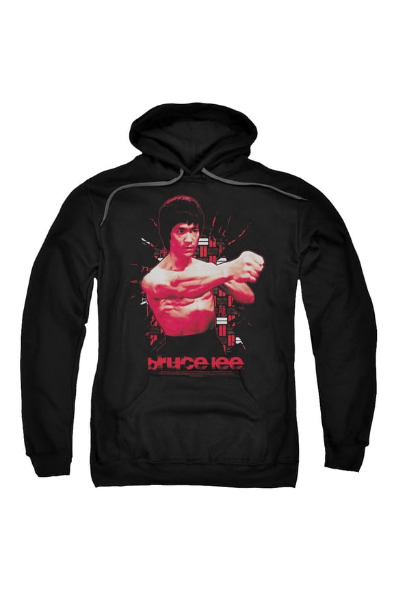 Bruce Lee The Shattering Fist Adult Pullover Hoodie Sweatshirt Black