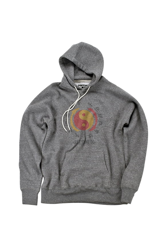 Bruce Lee The Yin & Yang Official Premium Ultrasoft Tri-Blend Hoodie (Small) Athletic Heather