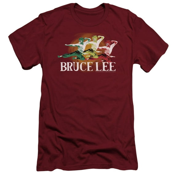 Bruce Lee Tri Color S/S Adult 30/1 T-Shirt Cardinal