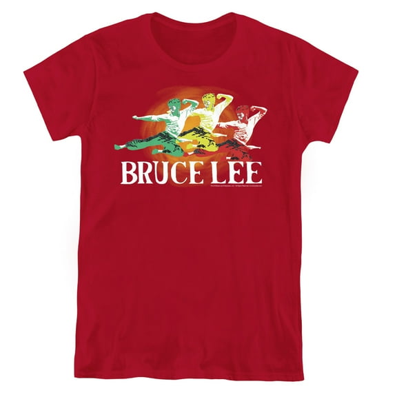 Bruce Lee Tri Color S/S Women's T-Shirt Cardinal