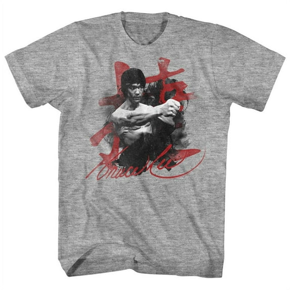 Bruce Lee Wha-Taaa Gray Heather T-Shirt