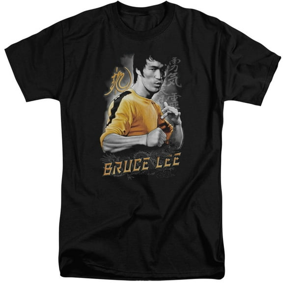 Bruce Lee - Yellow Dragon - Tall Fit Short Sleeve Shirt - XX-Large